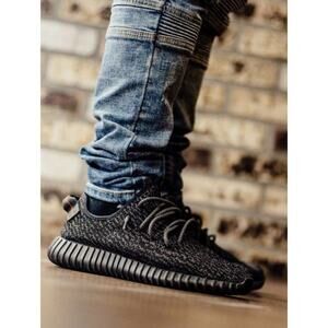 Adidas Yeezy Boost 350 Sneakers Pirate Black Size 7